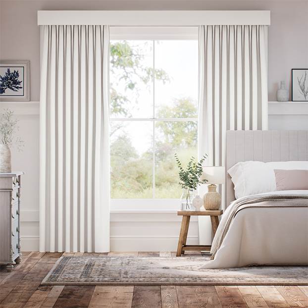 Complete Blackout Bijou Linen Alabaster Total Blockout Curtain thumbnail image