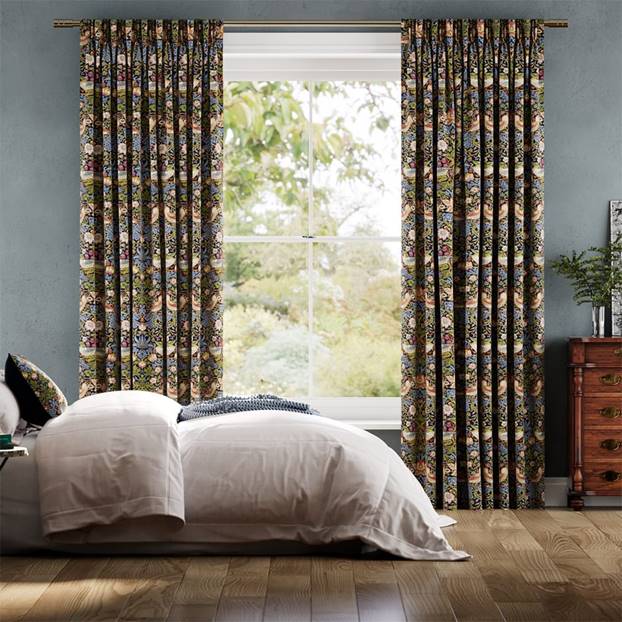 William Morris Strawberry Thief Jewel Curtains thumbnail image